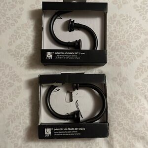 TWO sets curtain holdbacks NIB!!